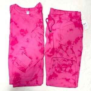 Old Navy tie-dye sweatshirt & pants set